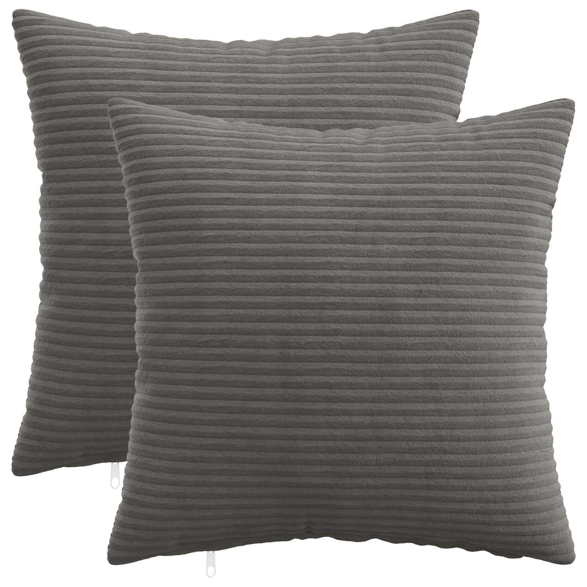 Kussensloop 2 pcs HEERLEN Donkergrijs 50 x 50 cm corduroy