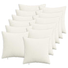 Kussensloop 50x50 cm corduroy crèmekleurig 12 stuks