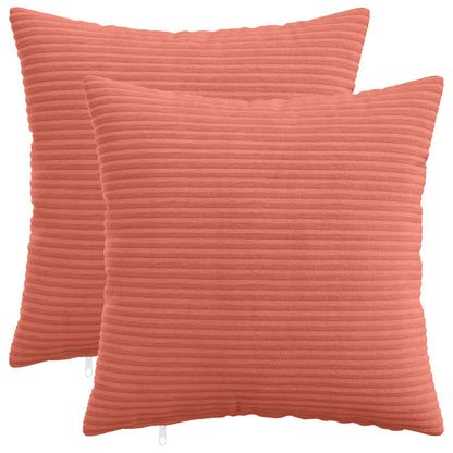 Kussensloop 2 pcs HEERLEN Rood-oranje 50 x 50 cm corduroy