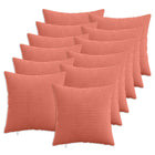 Kussensloop 12 pcs HEERLEN Rood-oranje 50 x 50 cm corduroy
