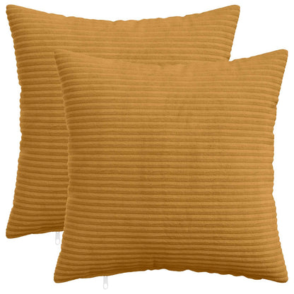 Kussensloop 2 pcs HEERLEN Geel 50 x 50 cm corduroy
