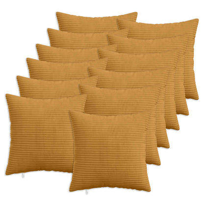 Kussensloop 12 pcs HEERLEN Geel 50 x 50 cm corduroy