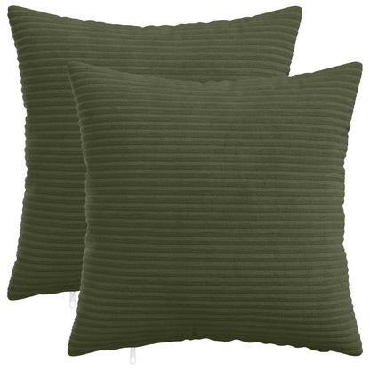 Kussensloop 2 pcs HEERLEN Groen 50 x 50 cm corduroy