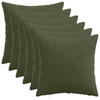 Kussensloop 6 pcs HEERLEN Groen 50 x 50 cm corduroy