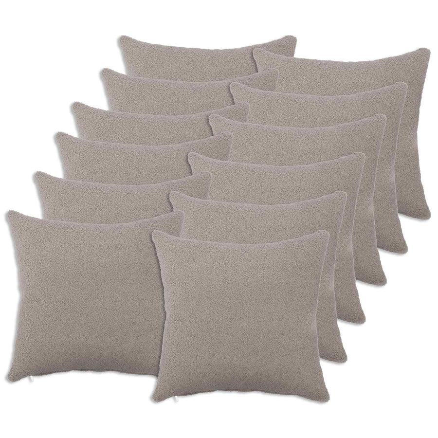 Kussensloop 12 pcs HEERLEN Lichtgrijs 50 x 50 cm Bouclé