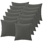 Kussenhoes 50x50 cm antraciet polyester (12 stuks)