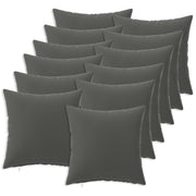 Kussenhoes 50x50 cm antraciet polyester (12 stuks)