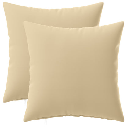 Kussensloop 2 pcs HEERLEN Beige 50 x 50 cm Polyester