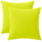 Kussenslopen 2 stuks Helder groen 50x50 cm Polyester