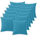 Kussenslopen lichtblauw 50x50 cm polyester 12 stuks