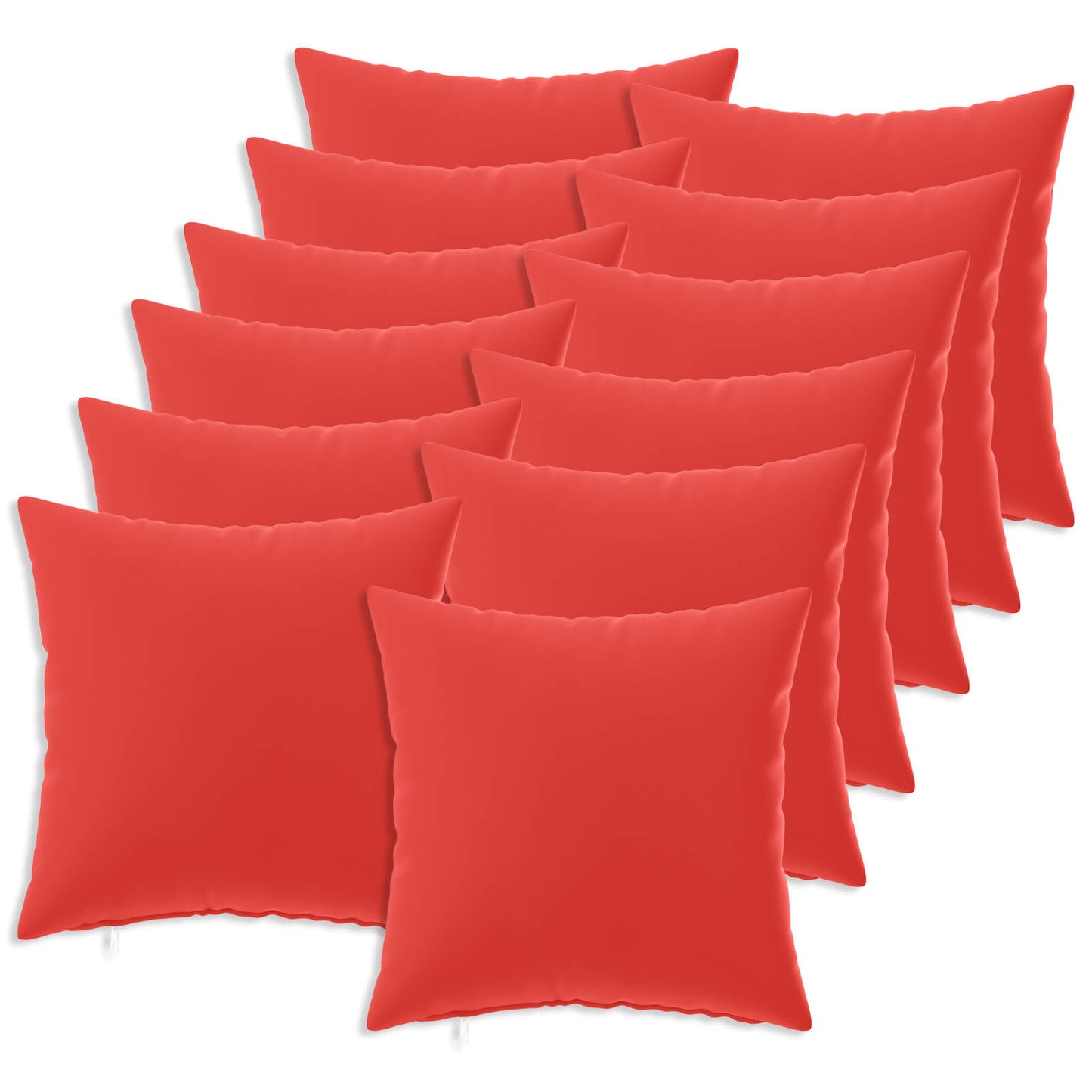 Kussensloop 12 pcs HEERLEN Rood 50 x 50 cm Polyester