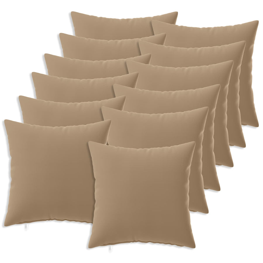 Kussensloop 12 st HEERLEN Taupe 50 x 50 cm Polyester