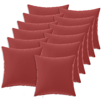Kussensloop 12 pcs HEERLEN Wijnrood 50 x 50 cm Polyester