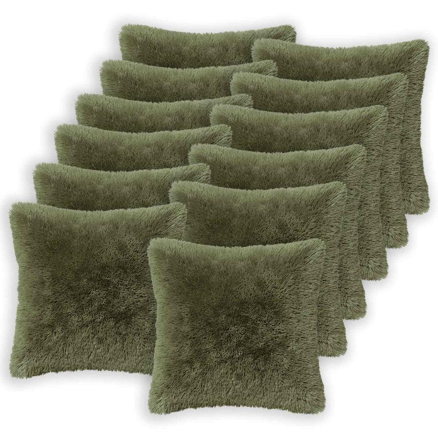 Kussensloop 12 pcs HEERLEN Groen 50 x 50 cm PV Fleece
