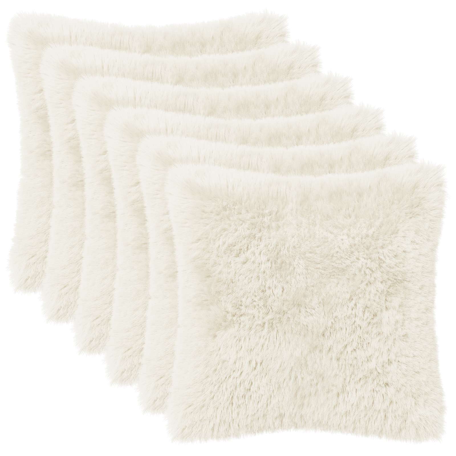 Kussensloop 6 pcs HEERLEN Wit 50 x 50 cm PV Fleece