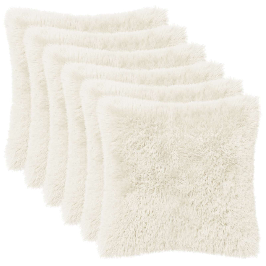 Kussensloop 6 pcs HEERLEN Wit 50 x 50 cm PV Fleece