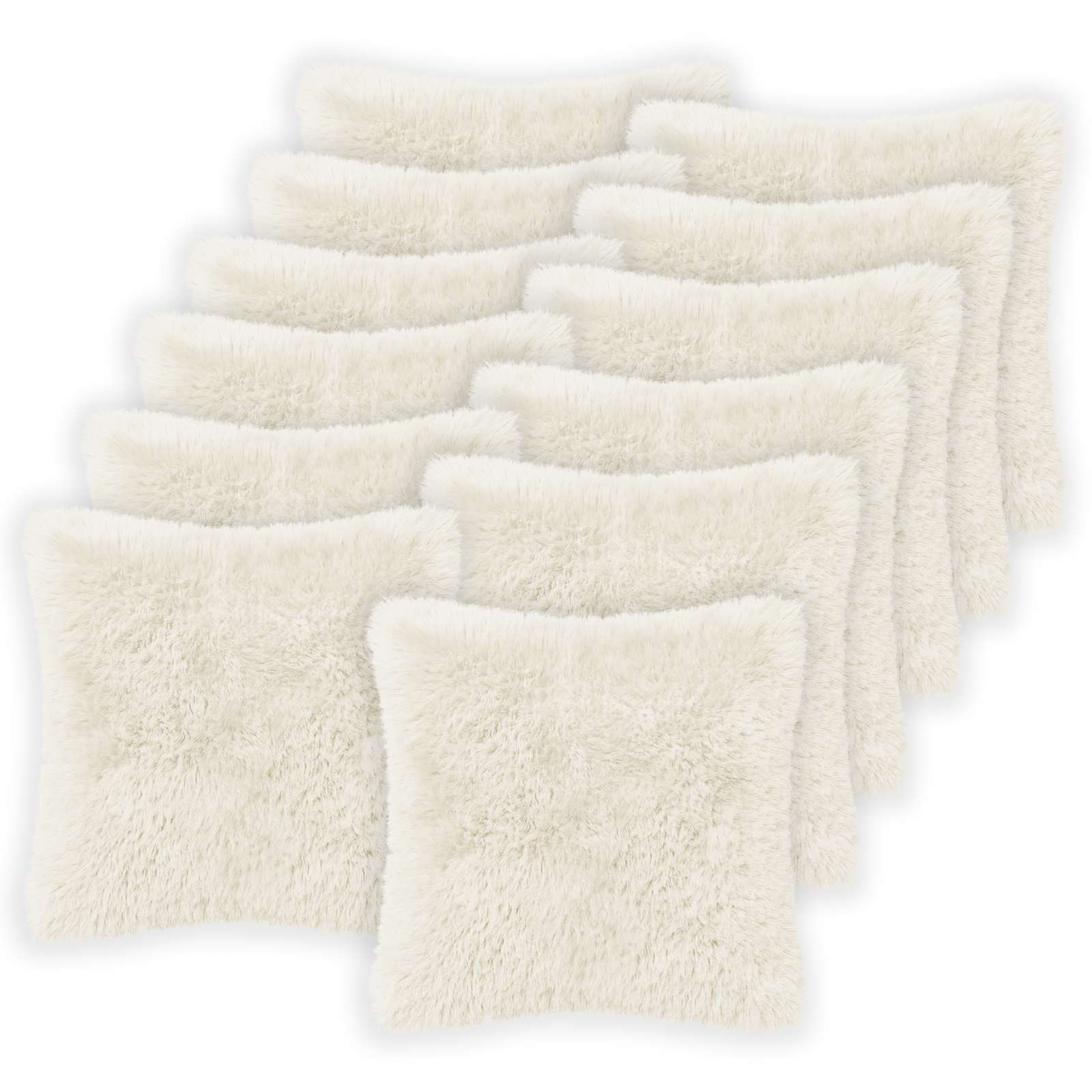 Kussensloop 12 pcs HEERLEN Wit 50 x 50 cm PV Fleece