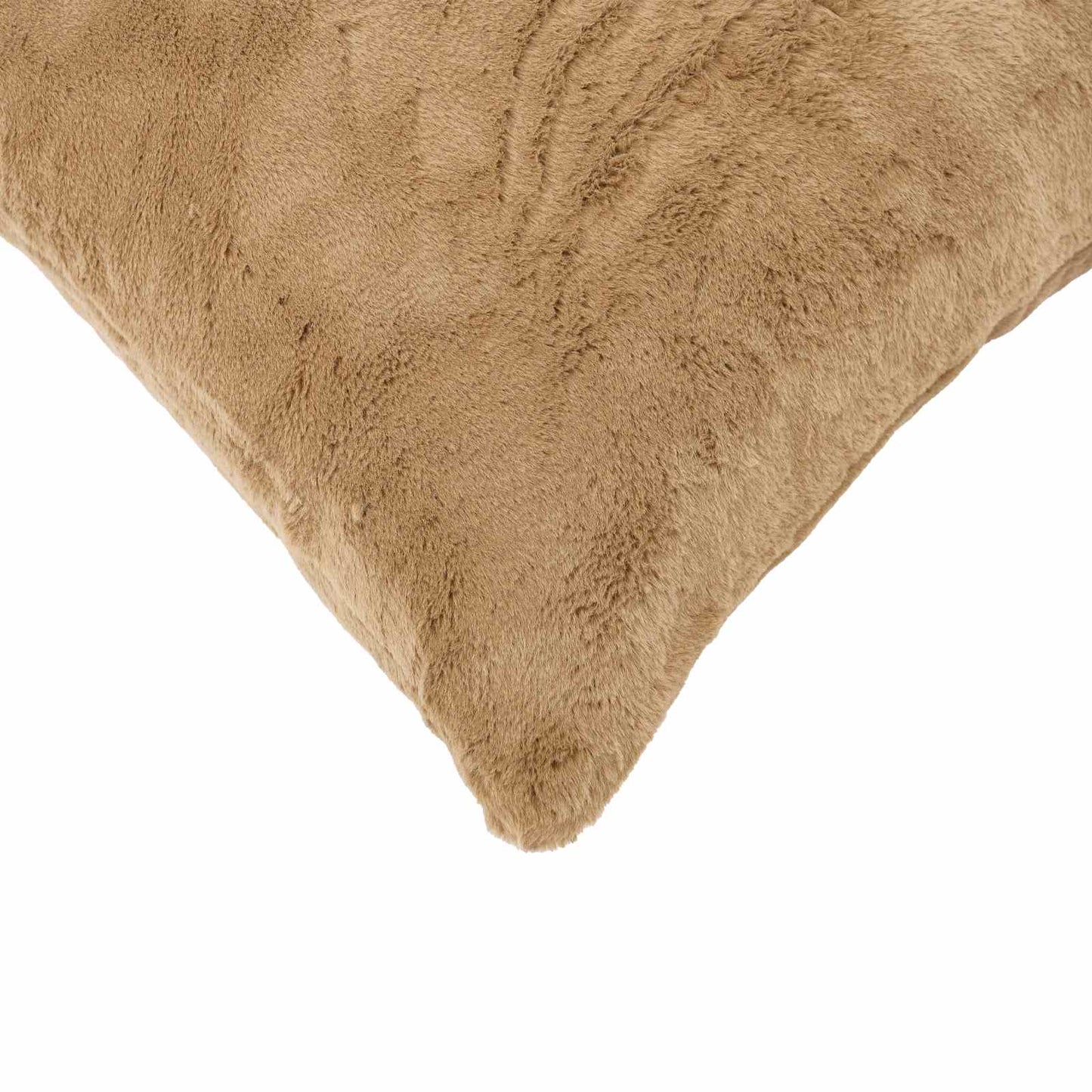 Kussensloop 2 st HEERLEN Taupe 50 x 50 cm Nep Konijnenbont