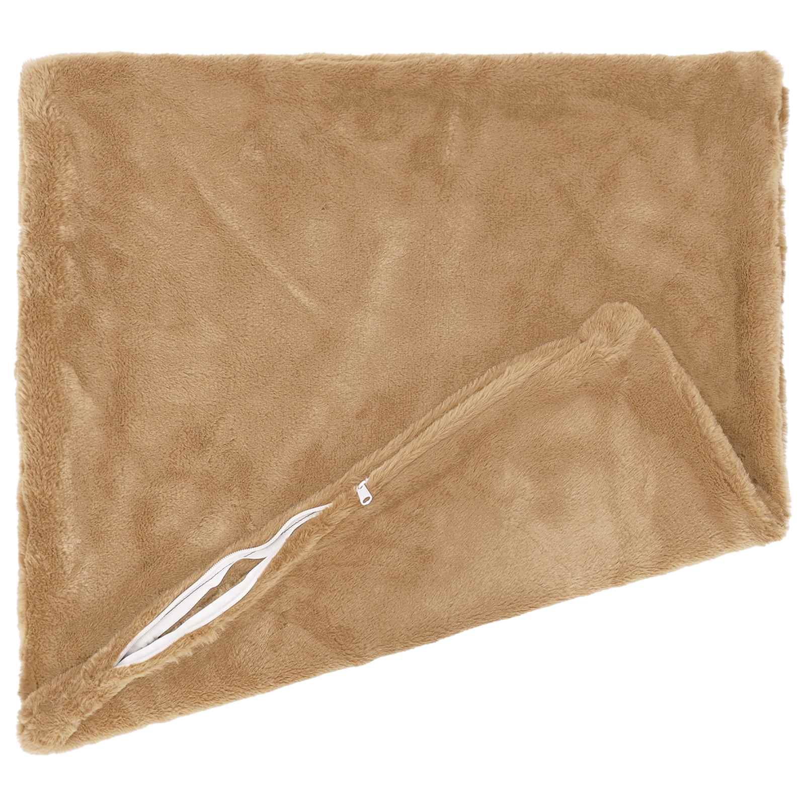 Kussensloop 6 st HEERLEN Taupe 50 x 50 cm Nep Konijnenbont