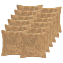 Kussensloop 12 st HEERLEN Taupe 50 x 50 cm Nep Konijnenbont