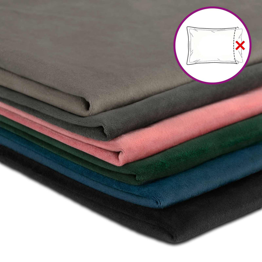 Kussensloop 2 pcs HEERLEN Lichtgrijs 50 x 70 cm Fluweel