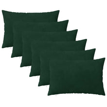 Kussensloop 6 pcs HEERLEN Donkergroen 50 x 70 cm Fluweel