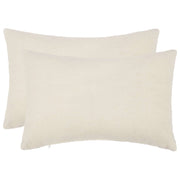 Kussensloop 2 stuks crèmekleurig 50x70 cm bouclé