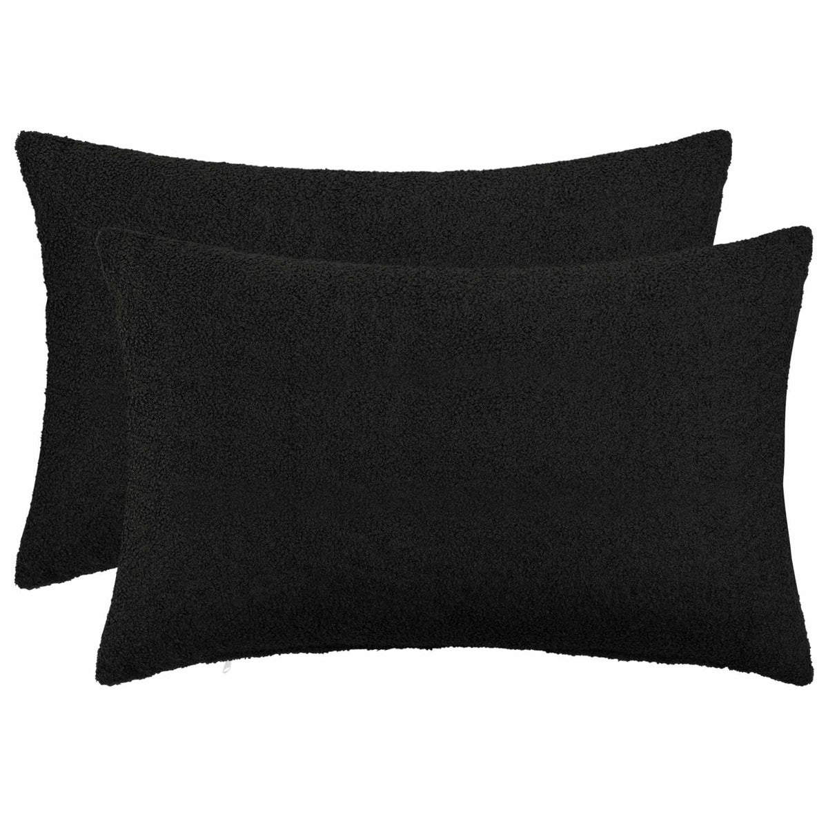 Kussensloop 2 pcs HEERLEN Zwart 50 x 70 cm Bouclé