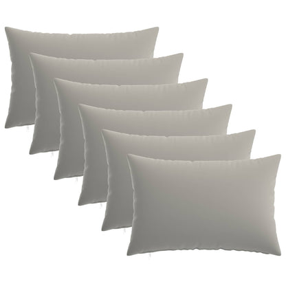 Kussensloop 6 pcs HEERLEN Grijs 50 x 70 cm Polyester