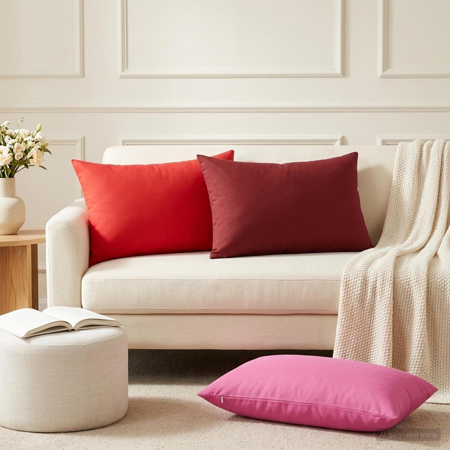 Kussensloop 6 pcs HEERLEN Roze 50 x 80 cm Polyester
