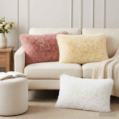Kussensloop 2 pcs HEERLEN Wit 50 x 75 cm PV Fleece