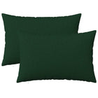 Kussensloop 2 st donkergroen 50x75 cm polyester