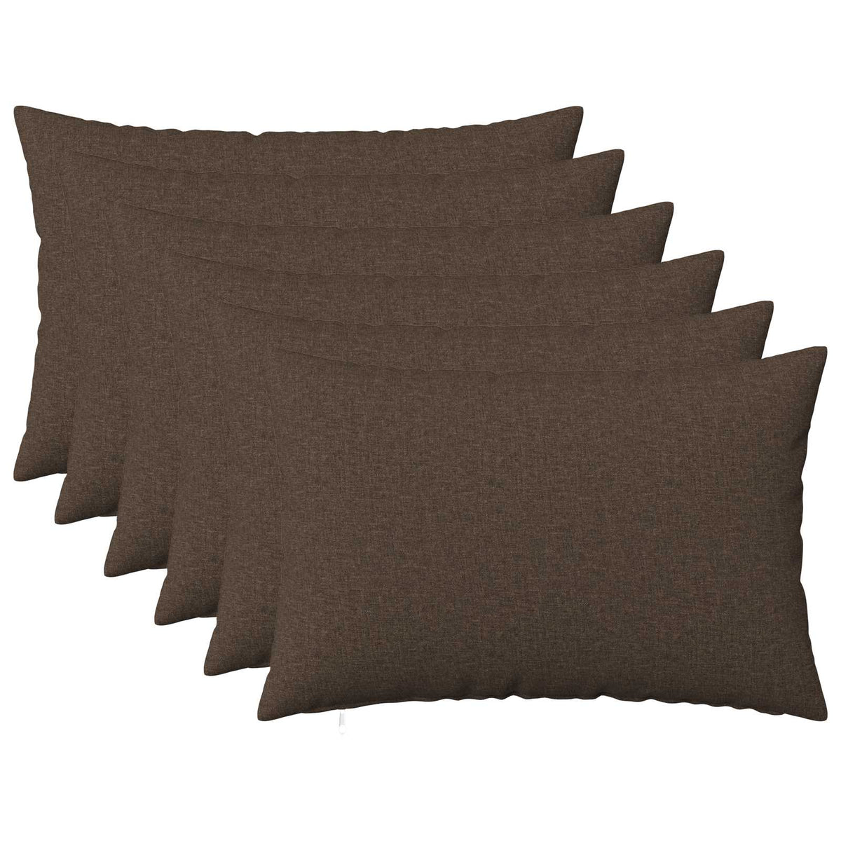 Kussensloop 6 st HEERLEN Taupe 50 x 75 cm Stof