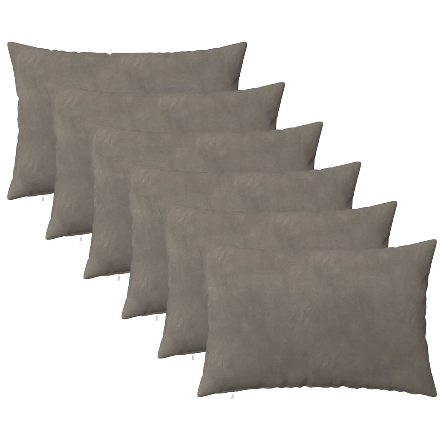 Kussensloop 6 pcs HEERLEN Lichtgrijs 50 x 75 cm Fluweel