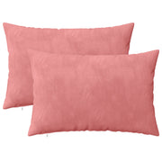 Kussensloop fluweel roze 50x75 cm (2 stuks)
