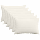 Kussensloop 6 pcs HEERLEN Crèmekleurig 50 x 75 cm corduroy