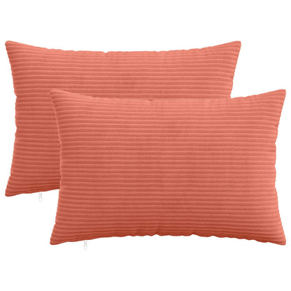 Kussensloop 2 pcs HEERLEN Rood-oranje 50 x 75 cm corduroy