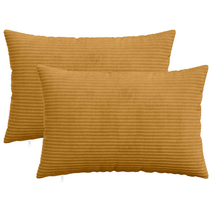 Kussensloop 2 pcs HEERLEN Geel 50 x 75 cm corduroy