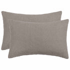 Kussensloop 50x75 cm lichtgrijs bouclé (2 stuks)
