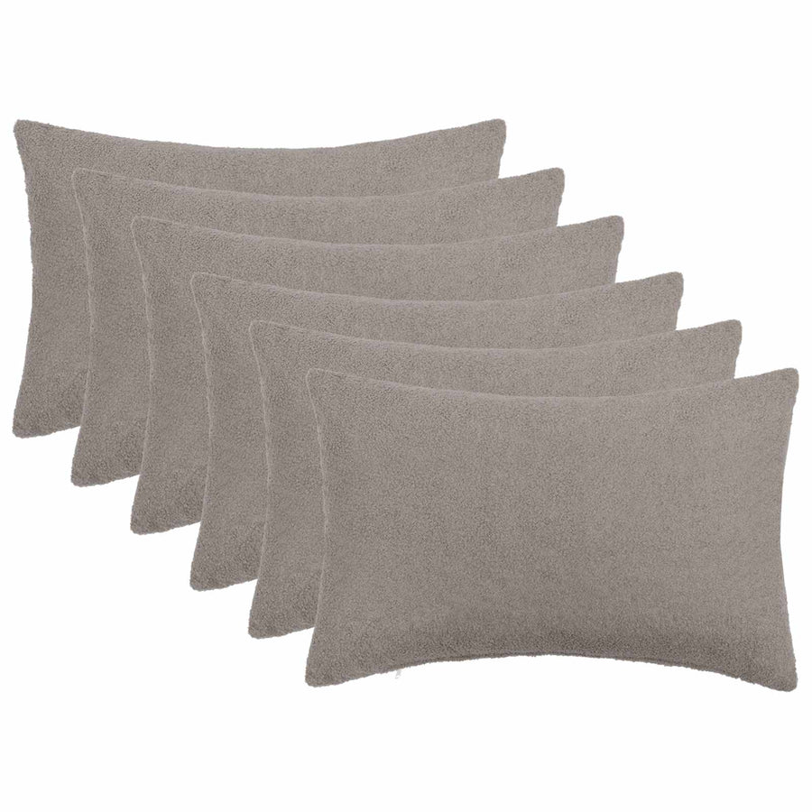 Kussensloop 6 pcs HEERLEN Lichtgrijs 50 x 75 cm Bouclé