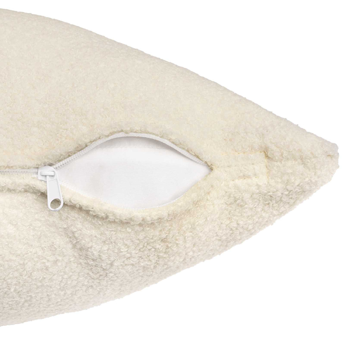 Kussensloop 2 pcs HEERLEN Crèmekleurig 50 x 75 cm Bouclé