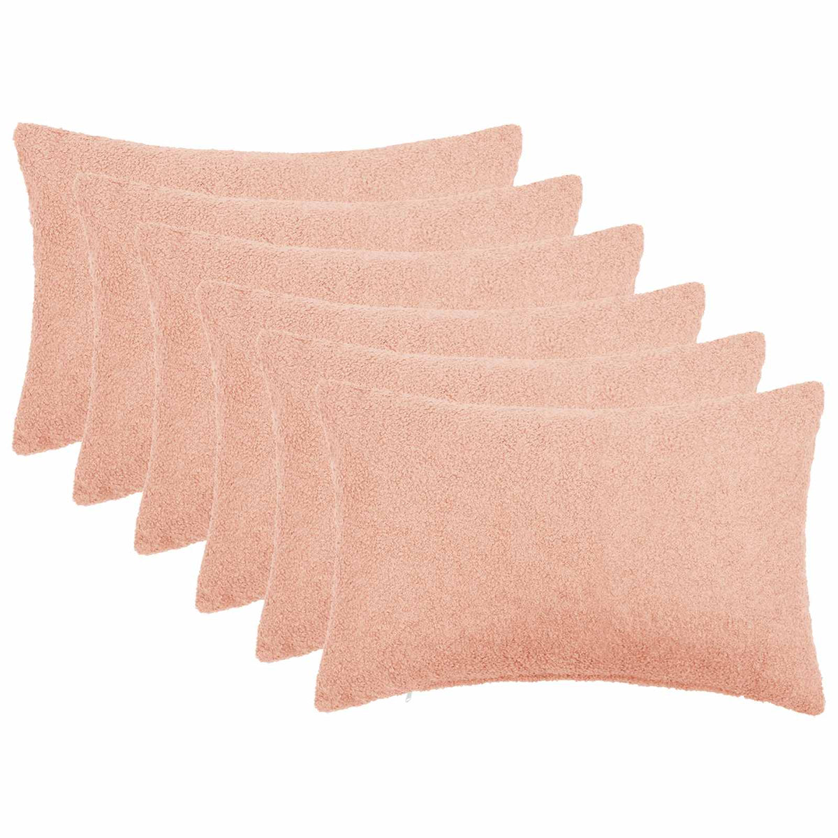 Kussensloop 6 pcs HEERLEN Roze 50 x 75 cm Bouclé