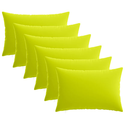 Kussensloop 6 pcs HEERLEN Helder groen 50 x 75 cm Polyester