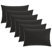 Kussensloop set 6 stuks 50x75 cm meerkleurig polyester