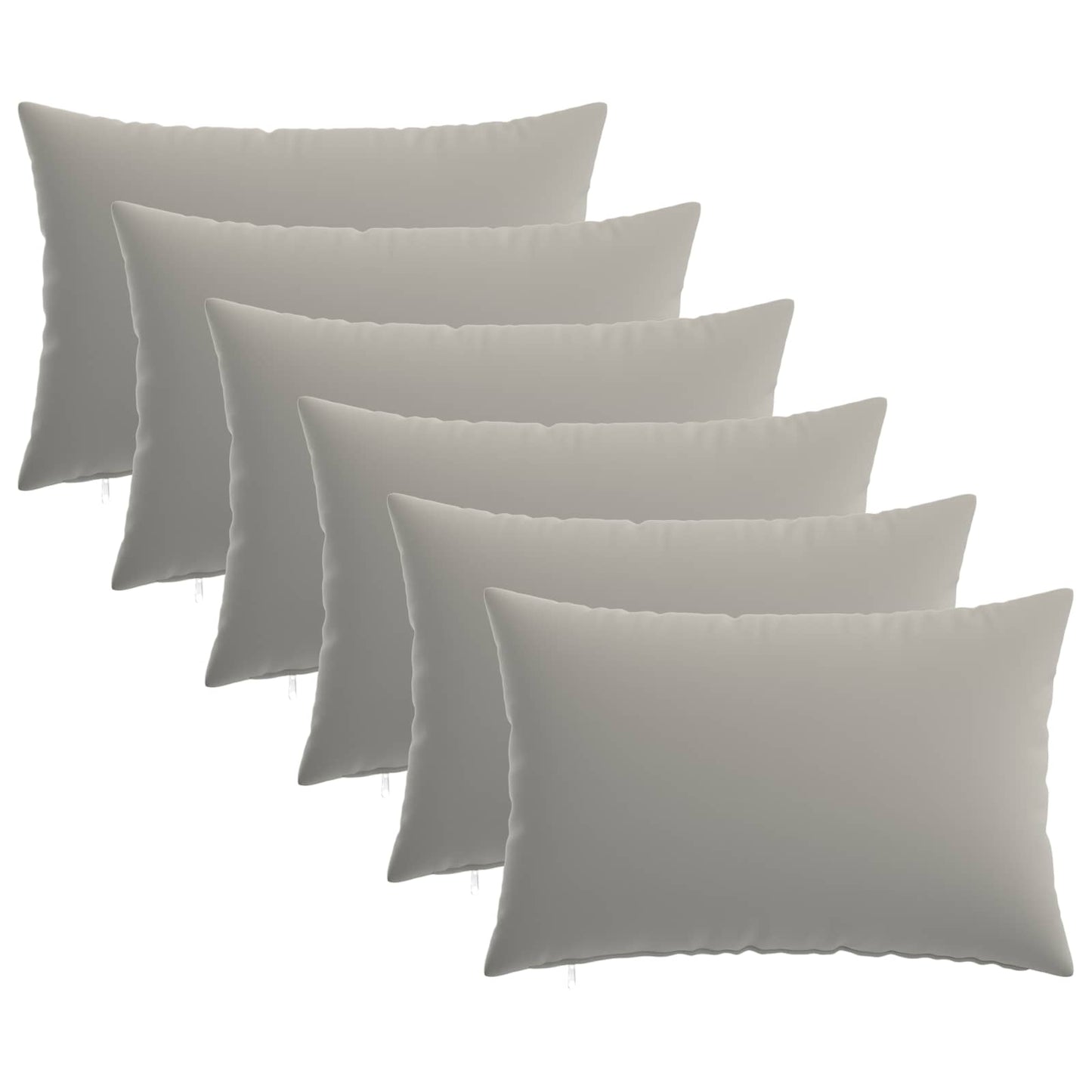 Kussensloop 6 pcs HEERLEN Grijs 50 x 75 cm Polyester