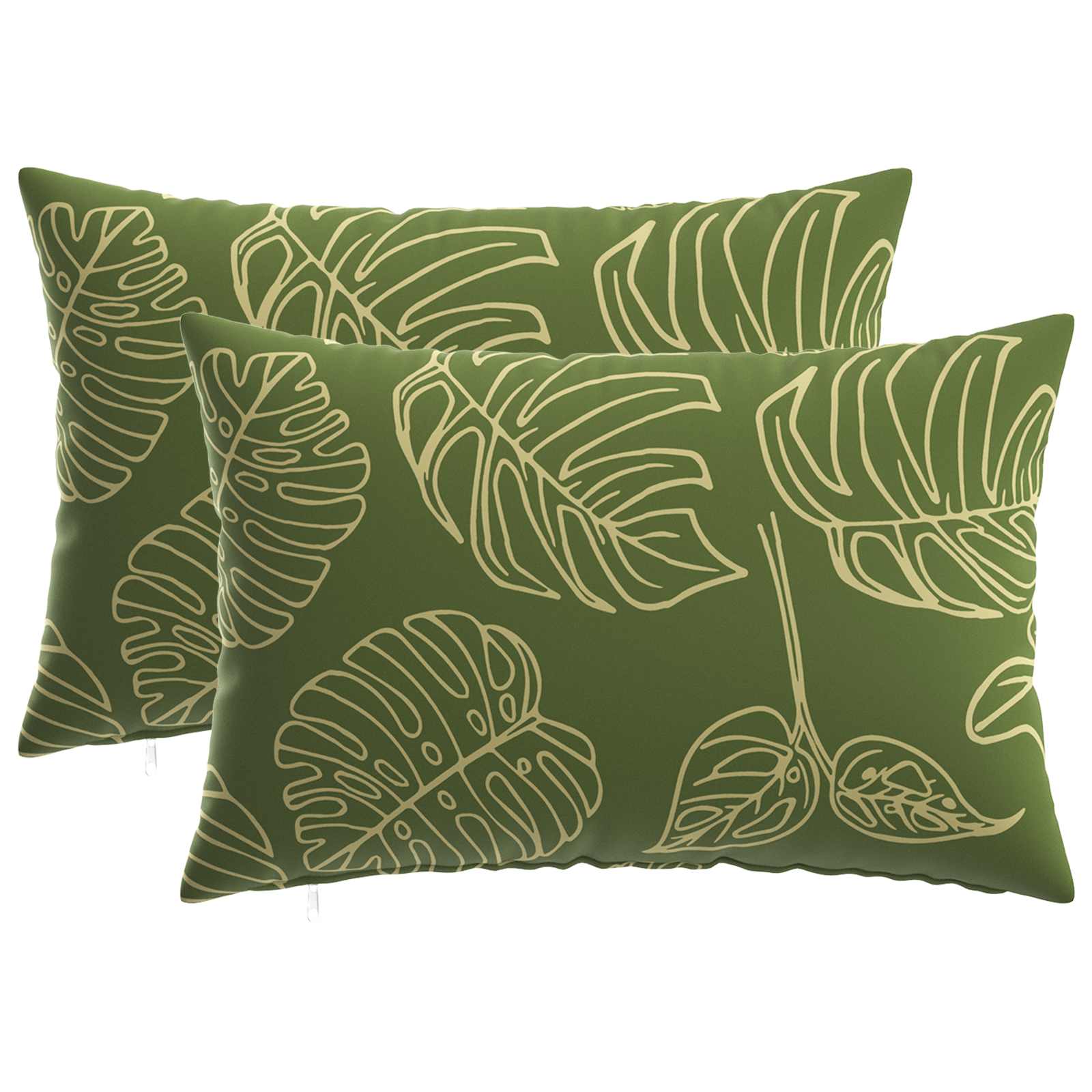 Kussensloop 2 pcs HEERLEN Bladontwerp 50 x 75 cm Polyester