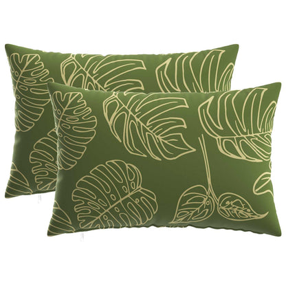 Kussensloop 2 pcs HEERLEN Bladontwerp 50 x 75 cm Polyester
