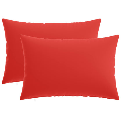Kussensloop 2 pcs HEERLEN Rood 50 x 75 cm Polyester