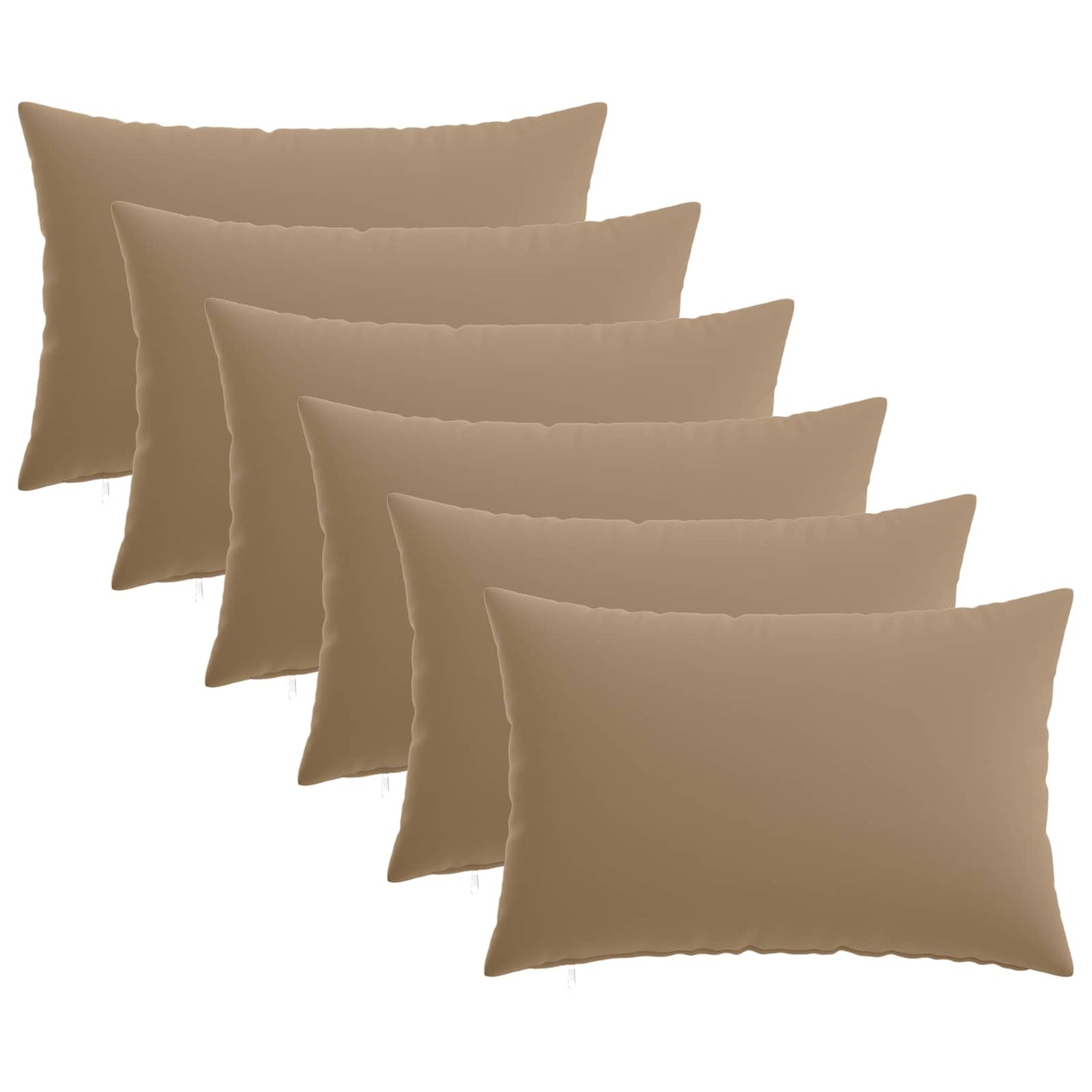 Kussensloop 6 st HEERLEN Taupe 50 x 75 cm Polyester