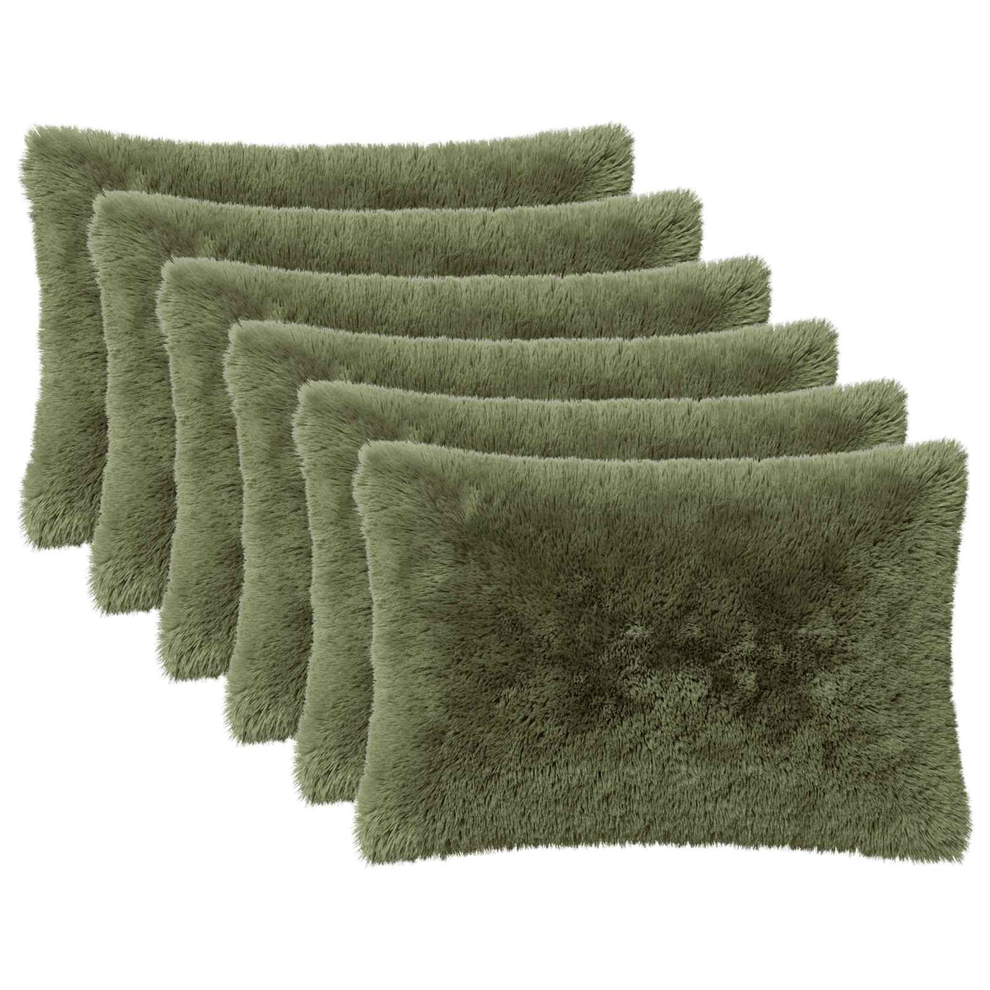Kussensloop 6 pcs HEERLEN Groen 50 x 75 cm PV Fleece